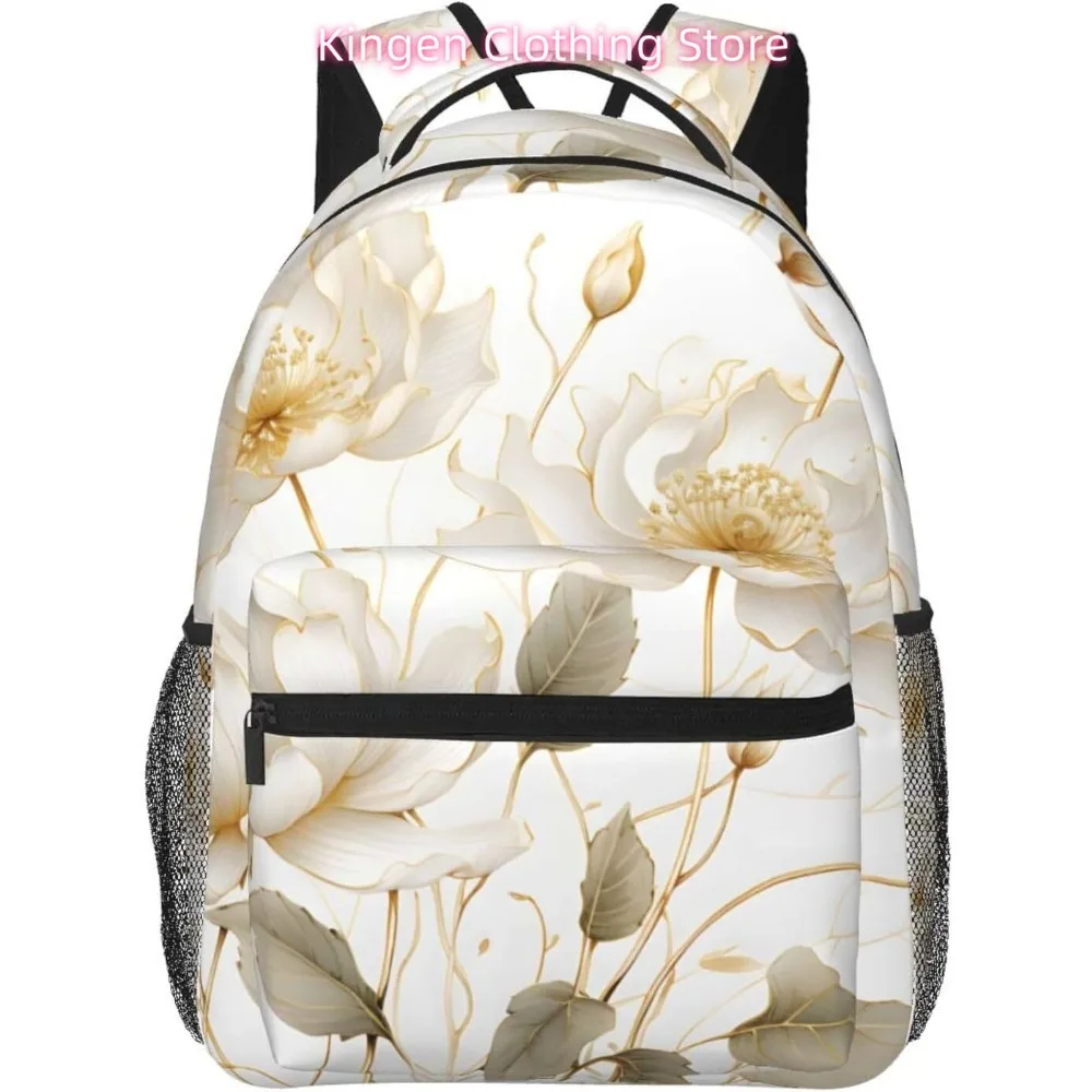 

laptop bag back to school Funny Lotus Flower Lightweight Laptop Backpack Lightweight Multipurpose Travel Casual Daypack Unisex