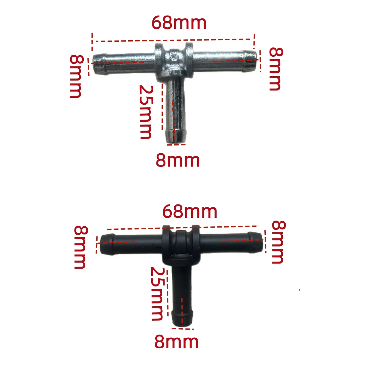 Coolant Pipe Quick Connector T-Piece N90693001 5Qd121087M 06B133382 Suitable for Volkswagen Seat Polo Tiguan Beetle Sharan Jetta Santana Jetta Passat Tiguan Cc Multivan Bora Beetle Golf Caddy Audi A3/S3 Q3