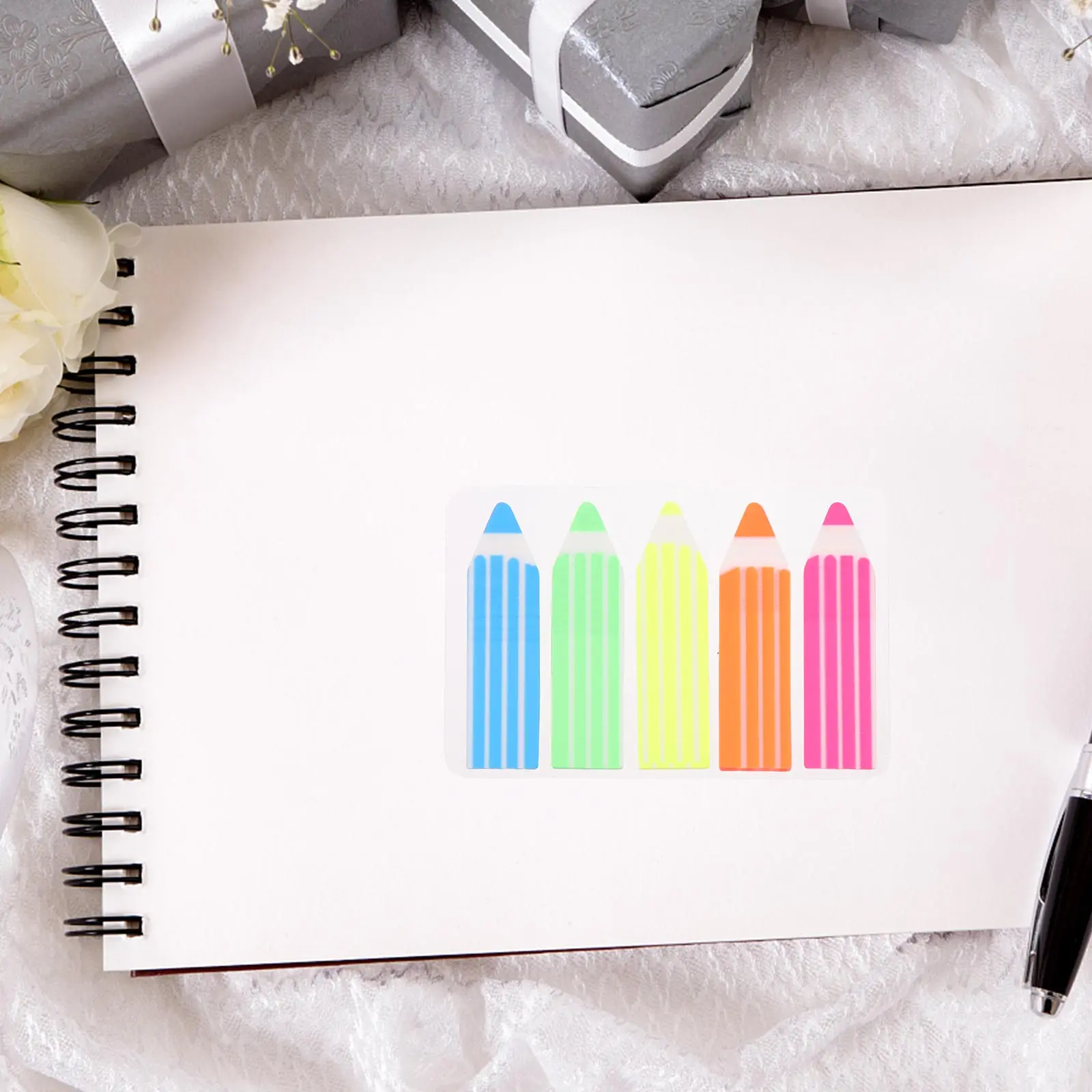 

1000 Pcs Book Mark Stickers Page Tags Tabs for Notebooks Planner Sticky Memo Pad Annotation Supplies Portable Mat Marker Tool