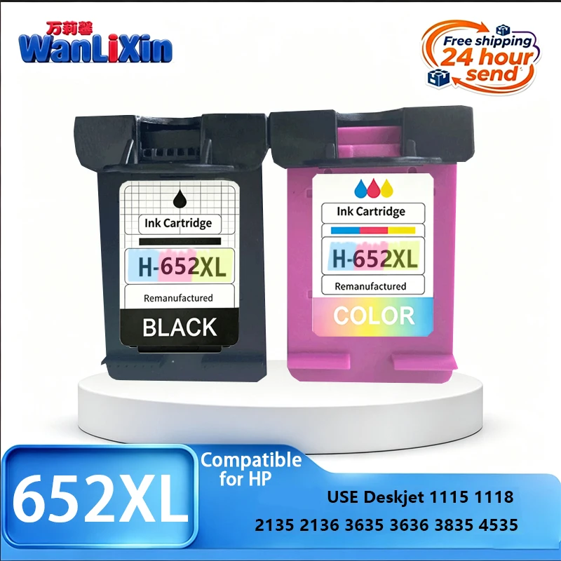 652XL 652 XL Ink Cartridge Compatible Replacement For HP 652XL HP652 USE Deskjet 3635 3636 3835 4535 1115 1118 2135 2136 Printer