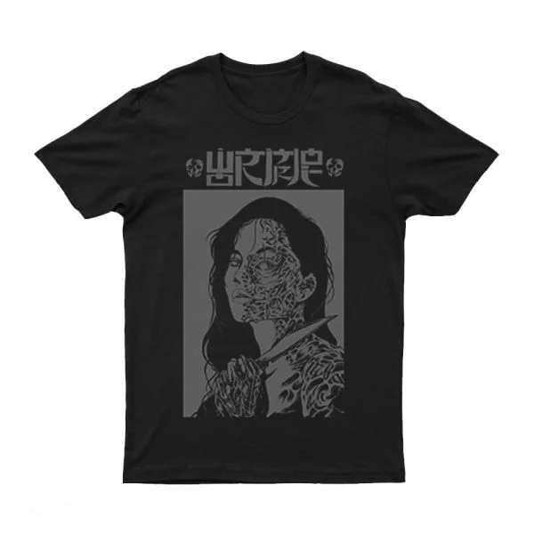 

2025 New WORMROT - IN GRIND WE ROT Printed Unisex Street Fashion Trendy Short Sleeve with Pure Cotton Round Neck