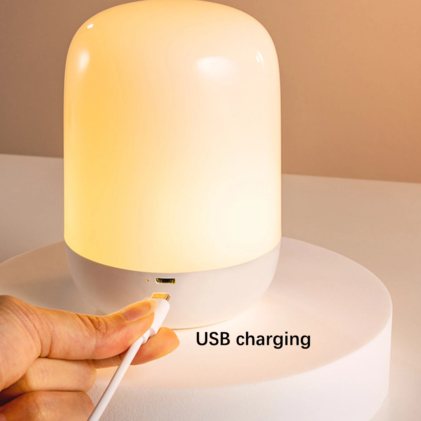 Sáng Tạo Led Bầu Không Khí Nhẹ Trẻ Em Tặng Chiếu Sáng Di Động Sạc Cảm Ứng Cảm Biến Đèn Bàn
