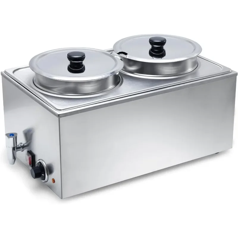 Commercial Grade Stainless Steel Bain Marie Buffet Food Warmer Steam Table for Catering and Restaurants