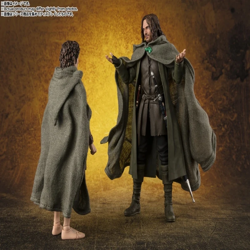 Original Bandai S.H.Figuarts The Lord of the Rings Frodo Baggins Gollum Aragorn Assembly model Action Figure Model Toy For Child - view 6