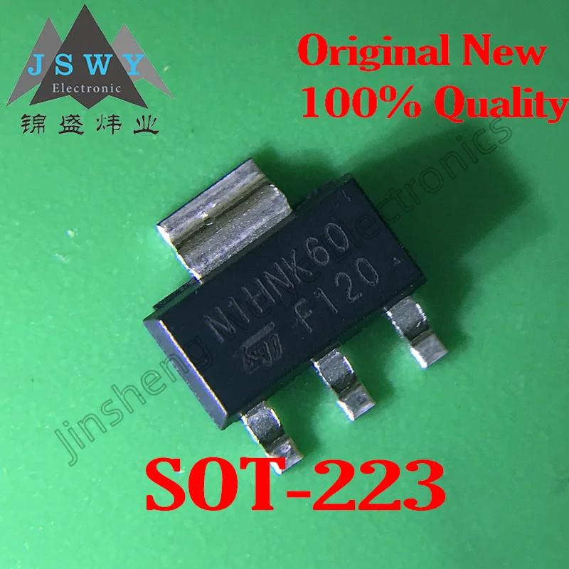 10PCS STN1HNK60 N1HNK60Z 1NK60Z SMD SOT-223 MOS FET 100% new imported free shipping