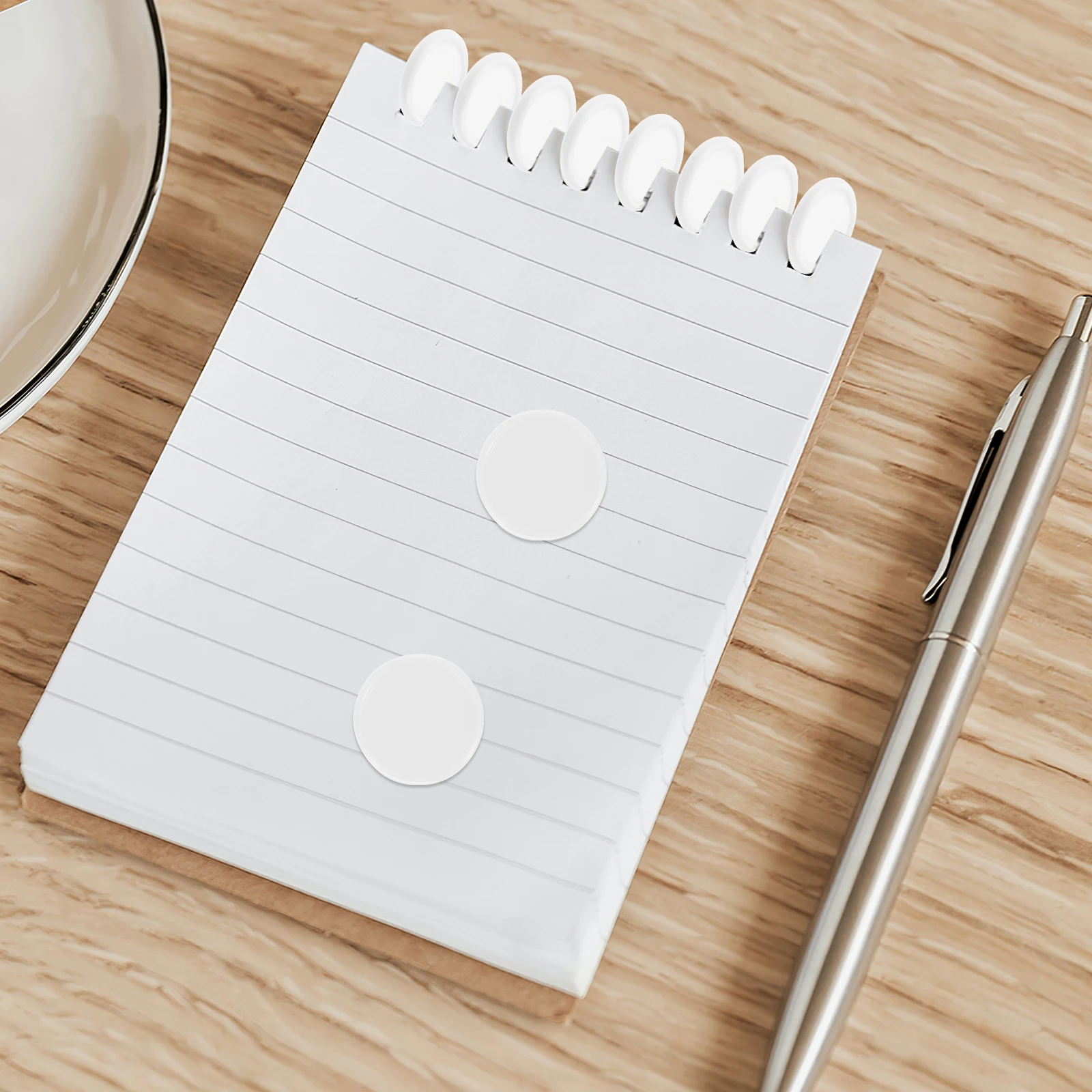 

55pcs Mushroom Button Binder Discs Photo Album White Plastic Loose Leaf Binding System Round Design Office Supplies