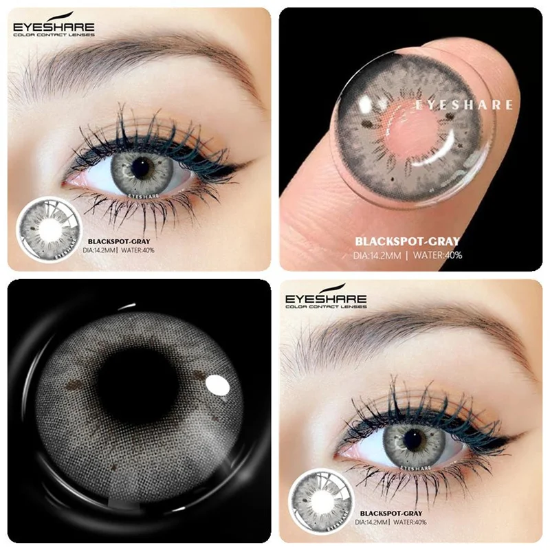 EYESHARE 1 Pair Natural Colored Contact Lenses for Eyes Fashion Color Contact Lenses Beautiful Pupil Yearly Makeup Fast Delivery