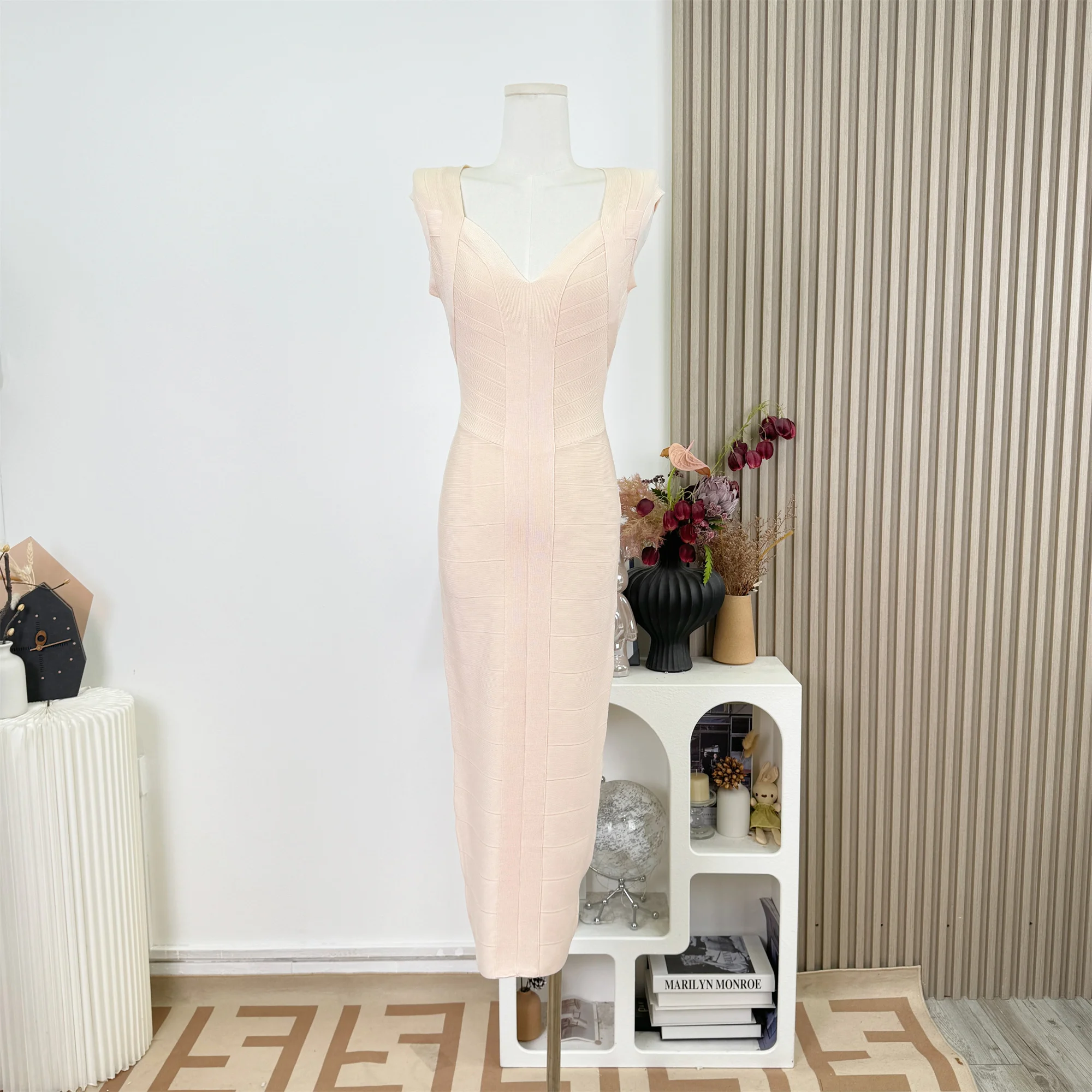 

Модное сексуальное облегающее длинное платье для женщин, винтажное трикотажное платье без рукавов, облегающее платье для вечеринок, новинка весна-лето 2026, модель F628