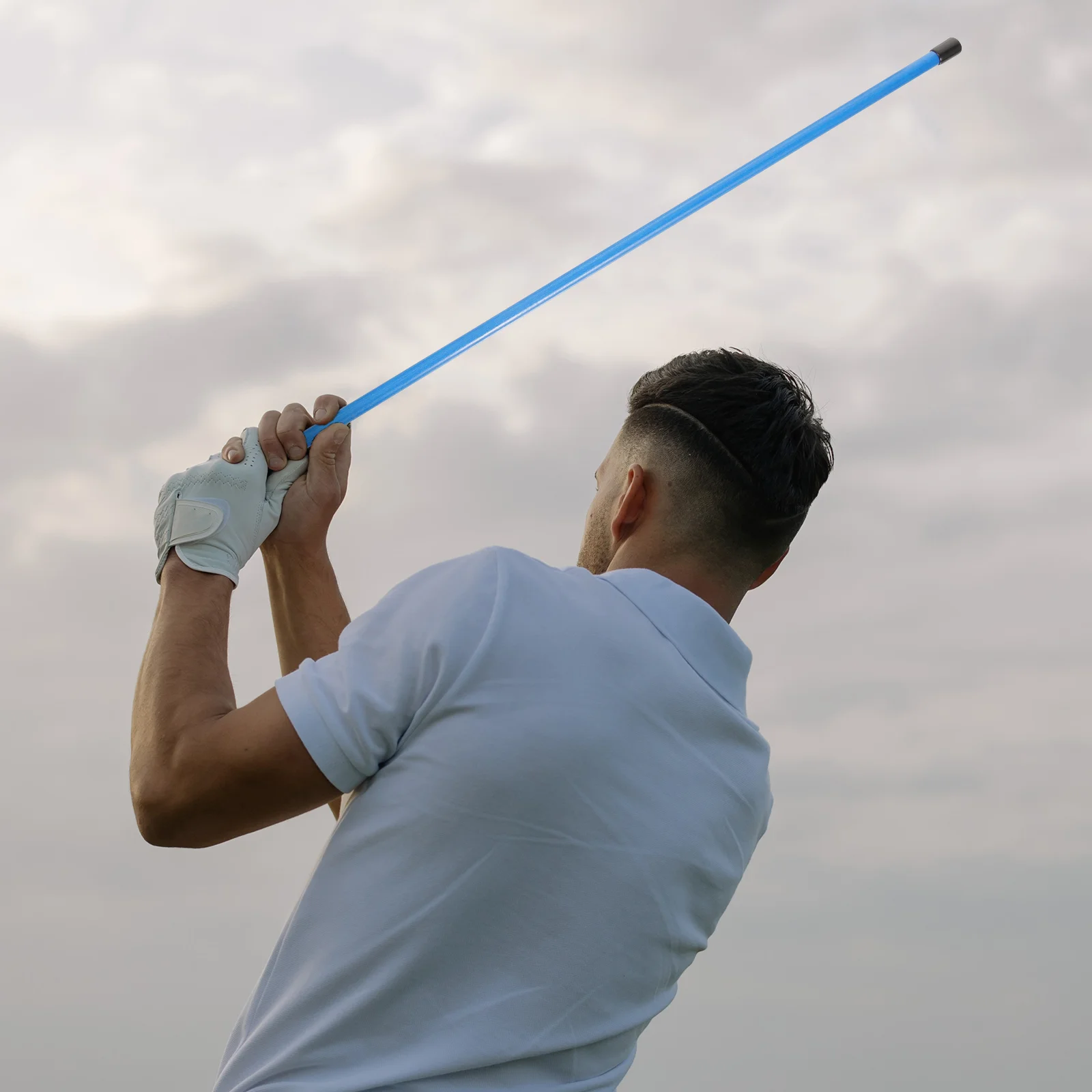 4 pezzi aiuti per la pratica del golf aiuti per l'allenamento mazze allineamento bastoncini attrezzature golf asta gialla fibra di vetro per il fitness