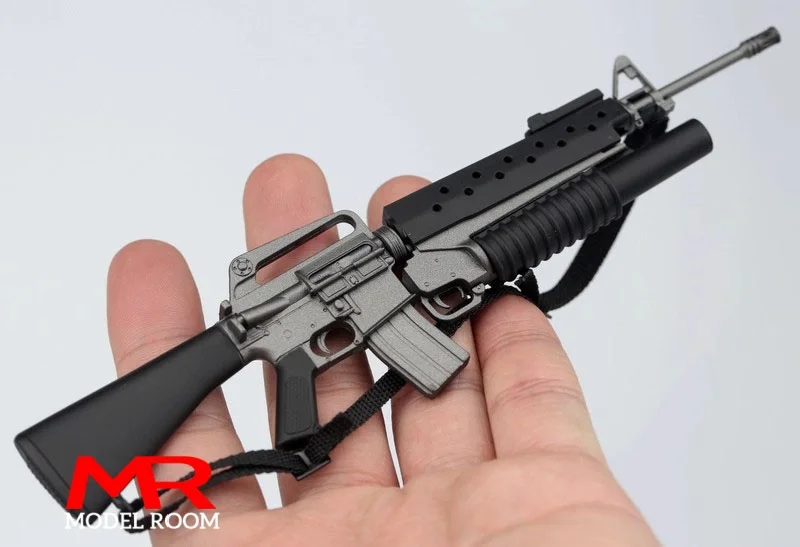 ZYTOYS 1/6 Scale M16A1+M203 Model Soldier Gun Scene Accessories Props Fit 12'' Soldier Action Figure Body Dolls view 3