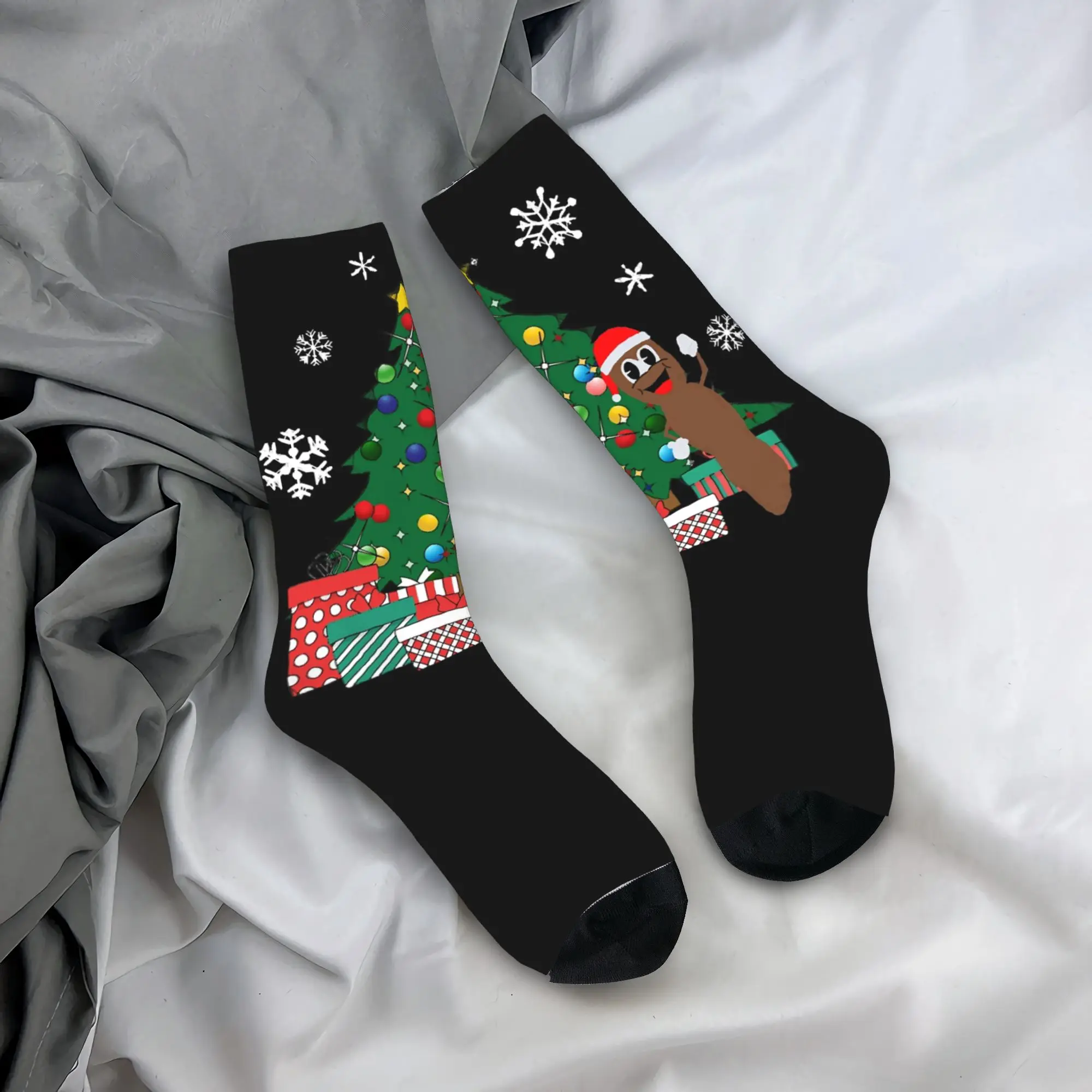 Мужские и мужские носки Mr Hankey вокруг рождественской елки, носки с южной паркой, женские чулки, весна-лето, осень-зима