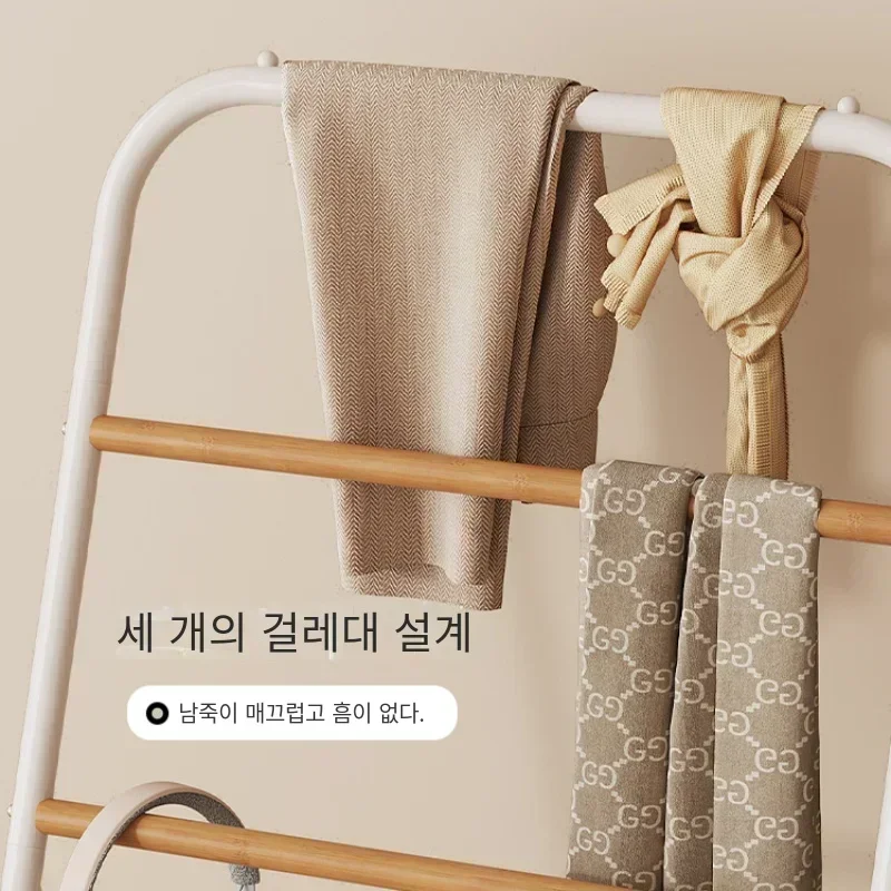 Multi-Function Clothes and Hat Rack Dormitory Bedside Garment Rack Simple Entryway Coat Stand Nordic Style Clothing Organizer