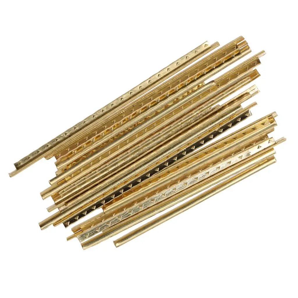 Pack of 20 Acoustic Guitar Fretwire Fretboard Wire 2mm Width Luthier Supply, Golden