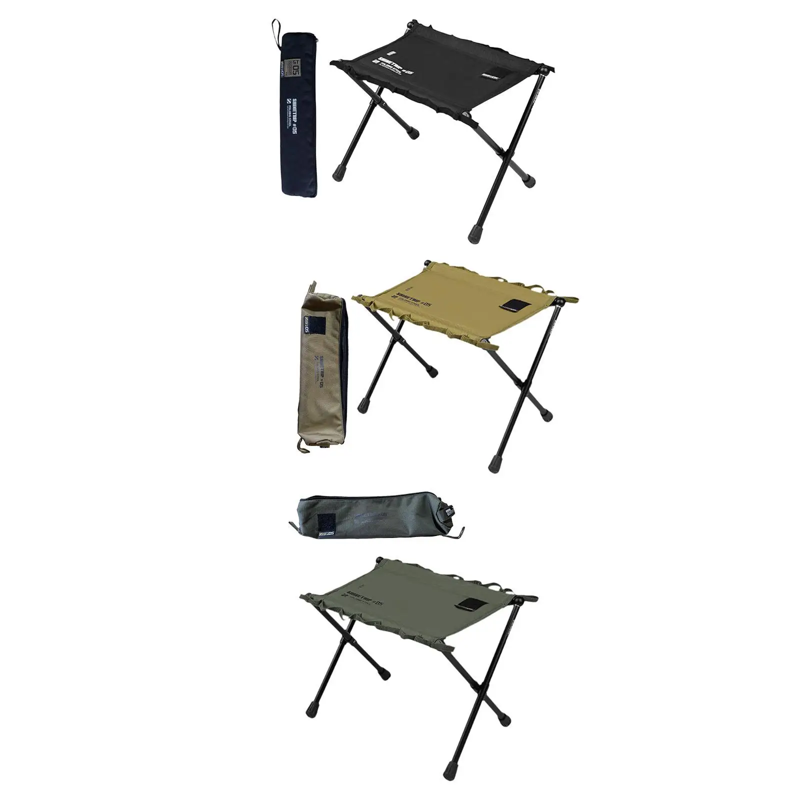 

Folding Stool Camping Stool Metal Frame Fishing Chair Footrest Stool for Backpacking Fishing Patio Picnic Travel