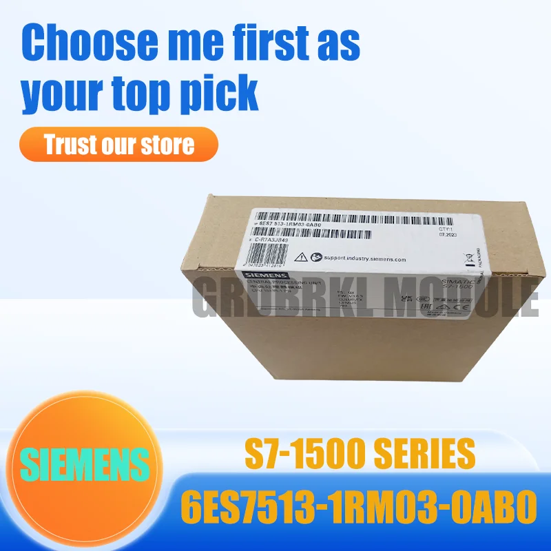 

New Original SIEMENS 6ES7513-1RM03-0AB0 SIMATIC S7-1500R CPU 1513R-1 PN Controller Module