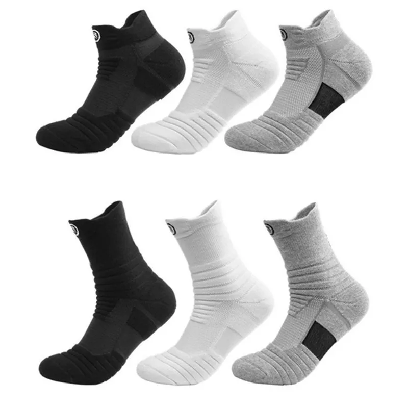 Men Thick Socks  Breathable Sweat-absorbent Outdoor Fitness Running Socks  Basketball Sports Fitness Socks For Male