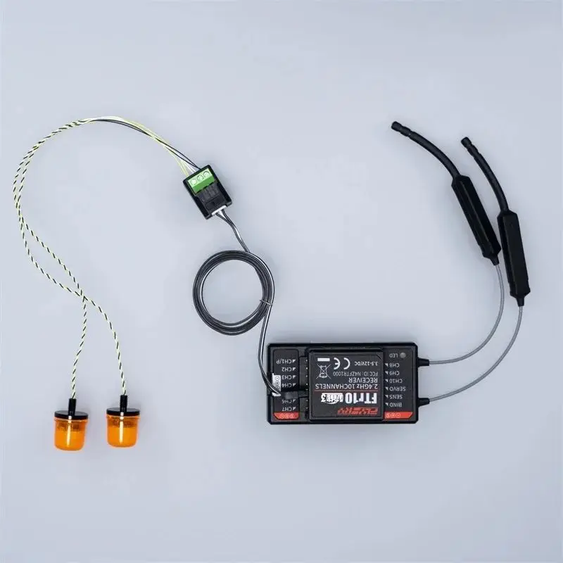 

JUWUBA model Voltage 5V Warning Light Rotating Lamp for 1/14 Tamiya RC Truck Car Scania 770S BENZ 3363 VOLVO FH16 MAN Diy Parts