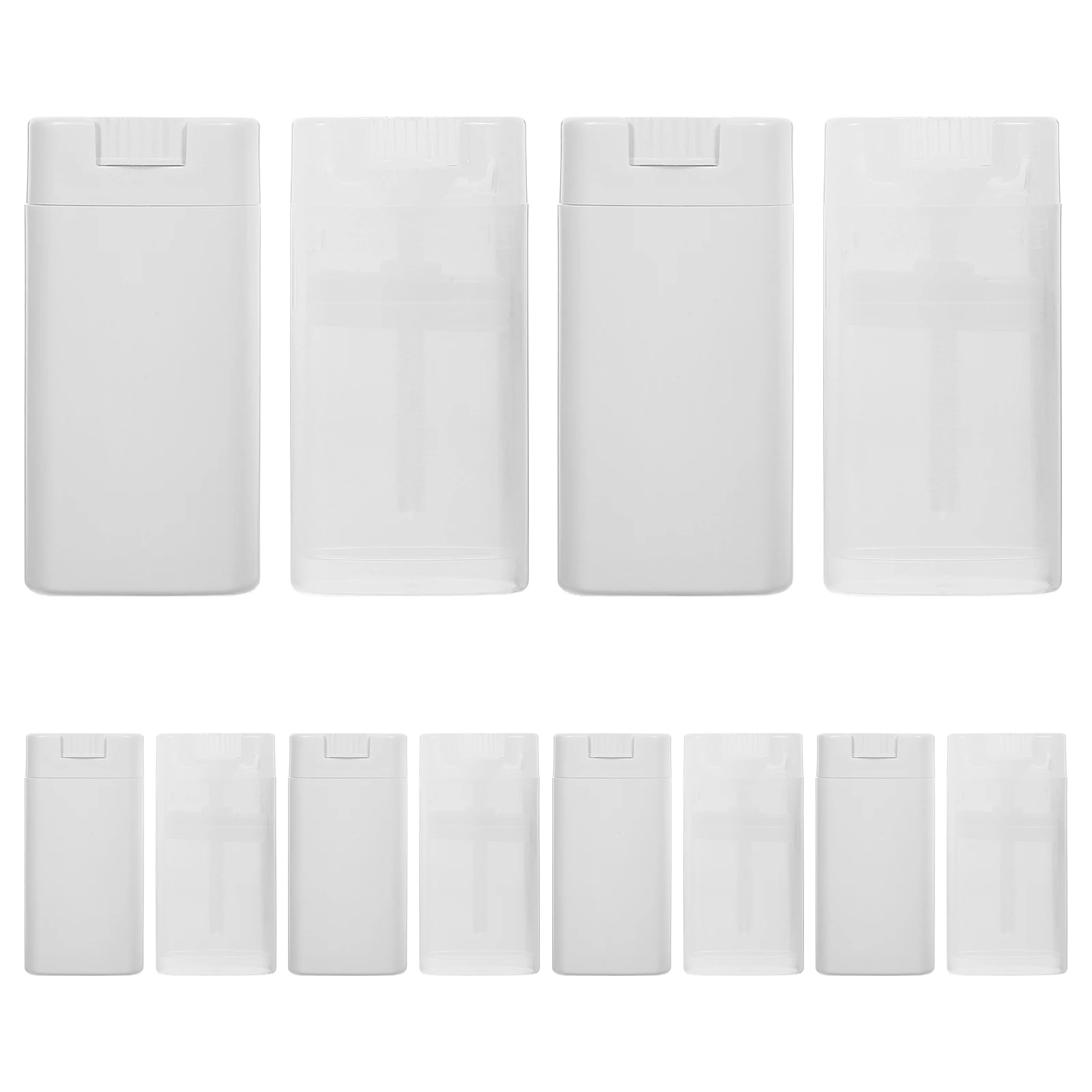 12 قطعة زجاجات أنبوب مزيل العرق تخزين صغير حاويات مانعة للتسرب السفر إعادة الملء البلاستيك كريم موزع الزجاجات الفرعية