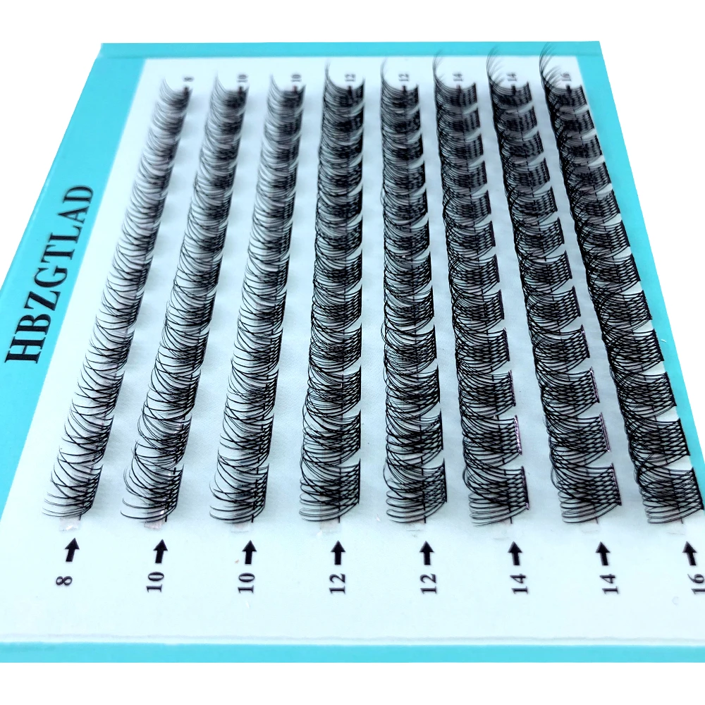 Mischen Sie 3D Fluffy Single Cluster Falsche Wimpern, vorgefertigte Volumenfächer, einzelne Wimpern, segmentierte natürliche gefälschte Wimpern für die Augenverlängerung – Detail 3