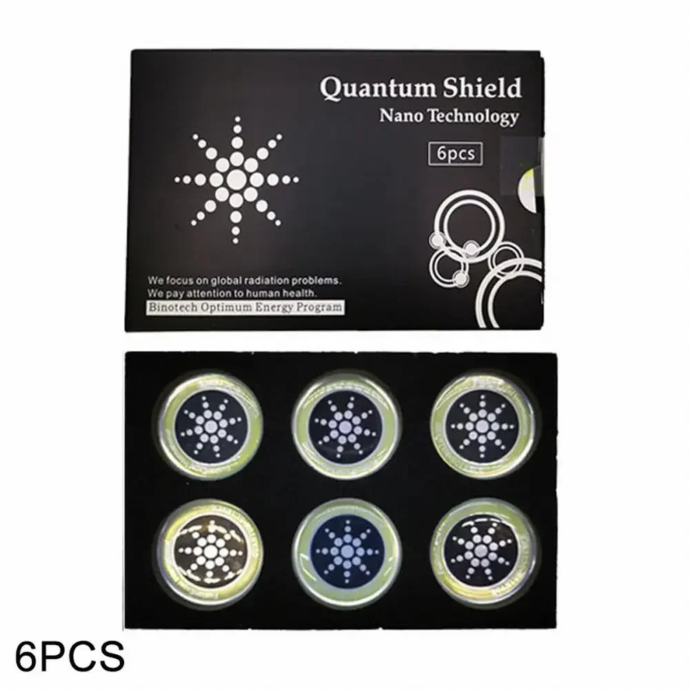 Quantum Anti Radiation Shield 5G EMF Protection - هواتف أجهزة الكمبيوتر المحمولة - 6 ملصقات مكيفات ثلاجات وأفران الميكروويف