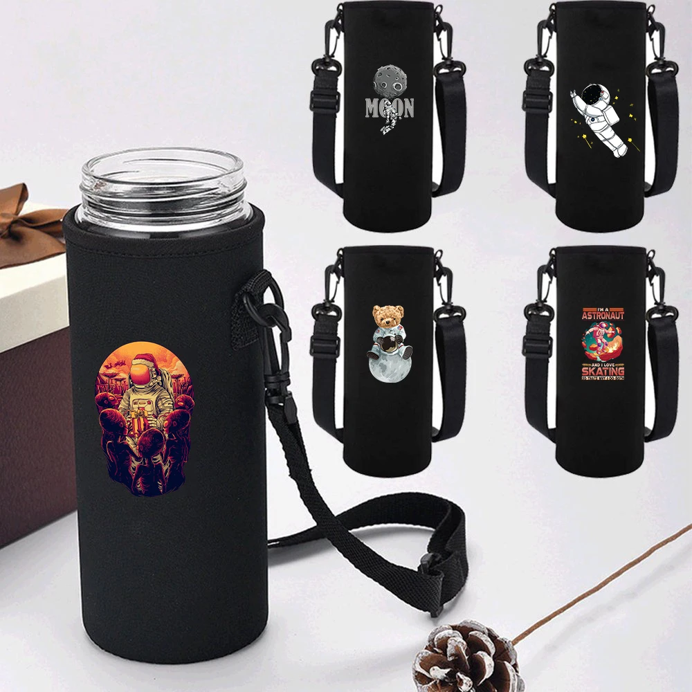 Shock‑Absorbing Water Bottle Protective Cover Resistant Anti‑Scratch Pouch for Travel Gym Fitness Outdoor Camping Activities
