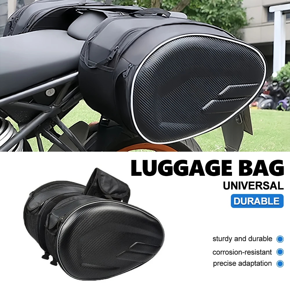 Motorcycle Waterproof Side Bag Multi‑Point Hook Quick‑Mount Wear‑Resistant Tear‑Proof Rear Duffel For Adventure Tour Mod Parts