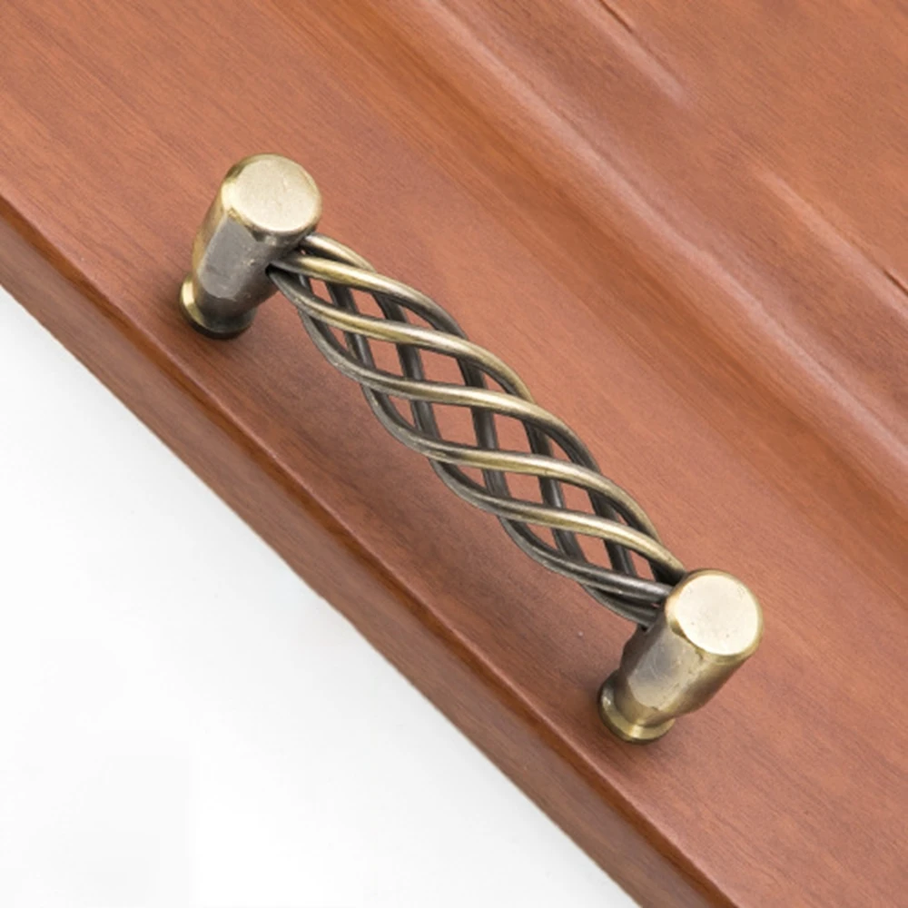 

Birdcage Antique Bronze Cupboard Handle Pull Home Hardware Wardrobe Cabinet Pullers Door Knob Drawer Knobs Furniture Handles