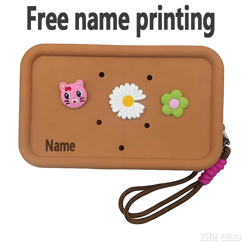 Square Bag, Silicone Storage Bag, Mobile Mini Handbag, Free Name Printing, Makeup Bag, Coin Purse, Personalized Customization