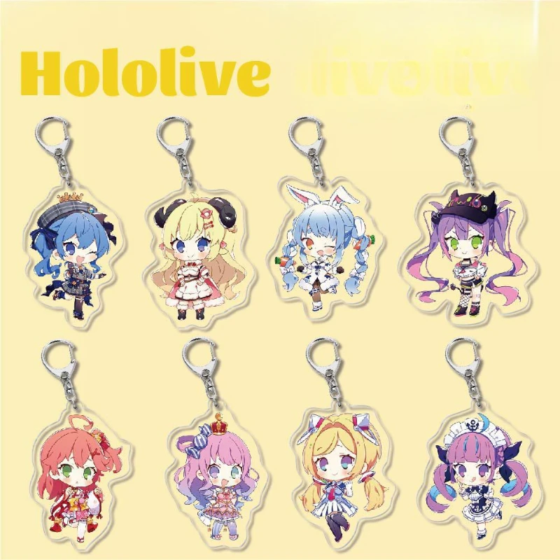 Amane Kanata Kiryuu Coco Himemori Luna Tsunomaki Watame Popular Virtual Anchor 2D Peripheral Acrylic Keychain Backpack Pendant