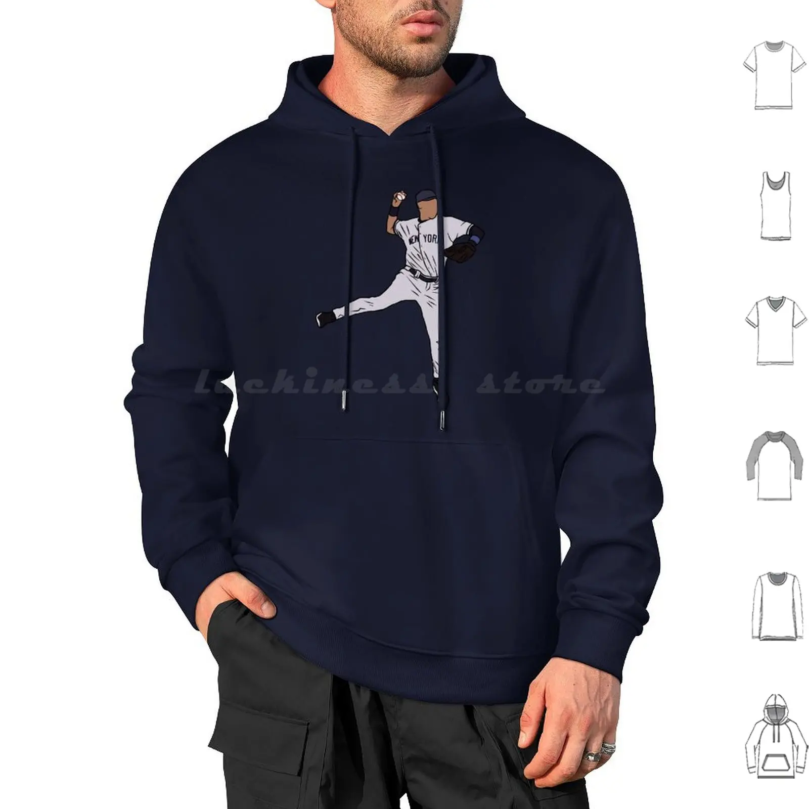 Derek Jeter Jump Throw Hoodies Long Sleeve Sports Baseball Jump Derek Jeter Running Jumping Derek Jeter Jump 2 Captain