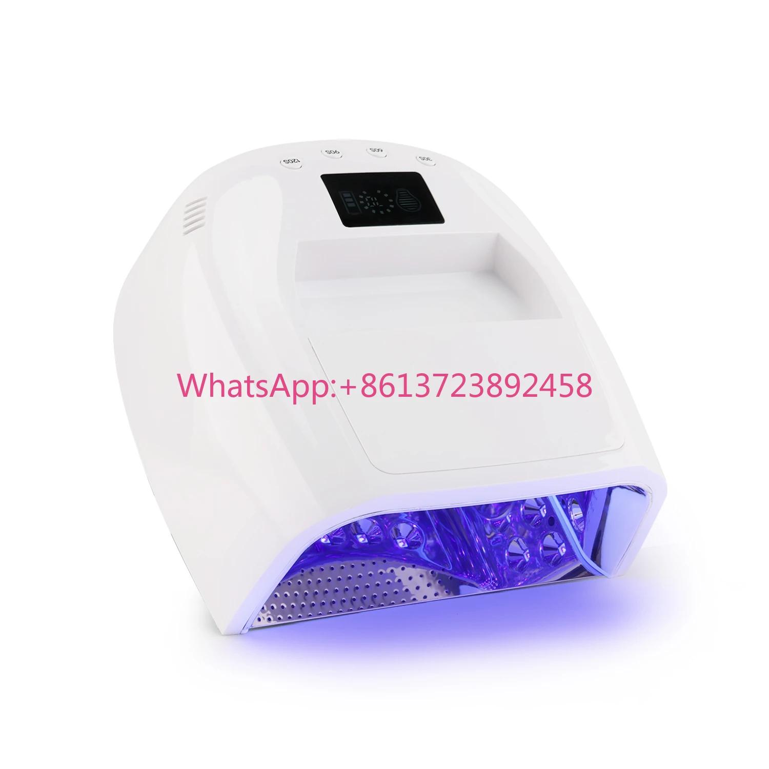 

2025 New Product Portable 128W HYBRID PRO CURE Cordless Nail Lamp UV Led Dryer Uv Light for Nails Dryer for Gel Rechargeable
