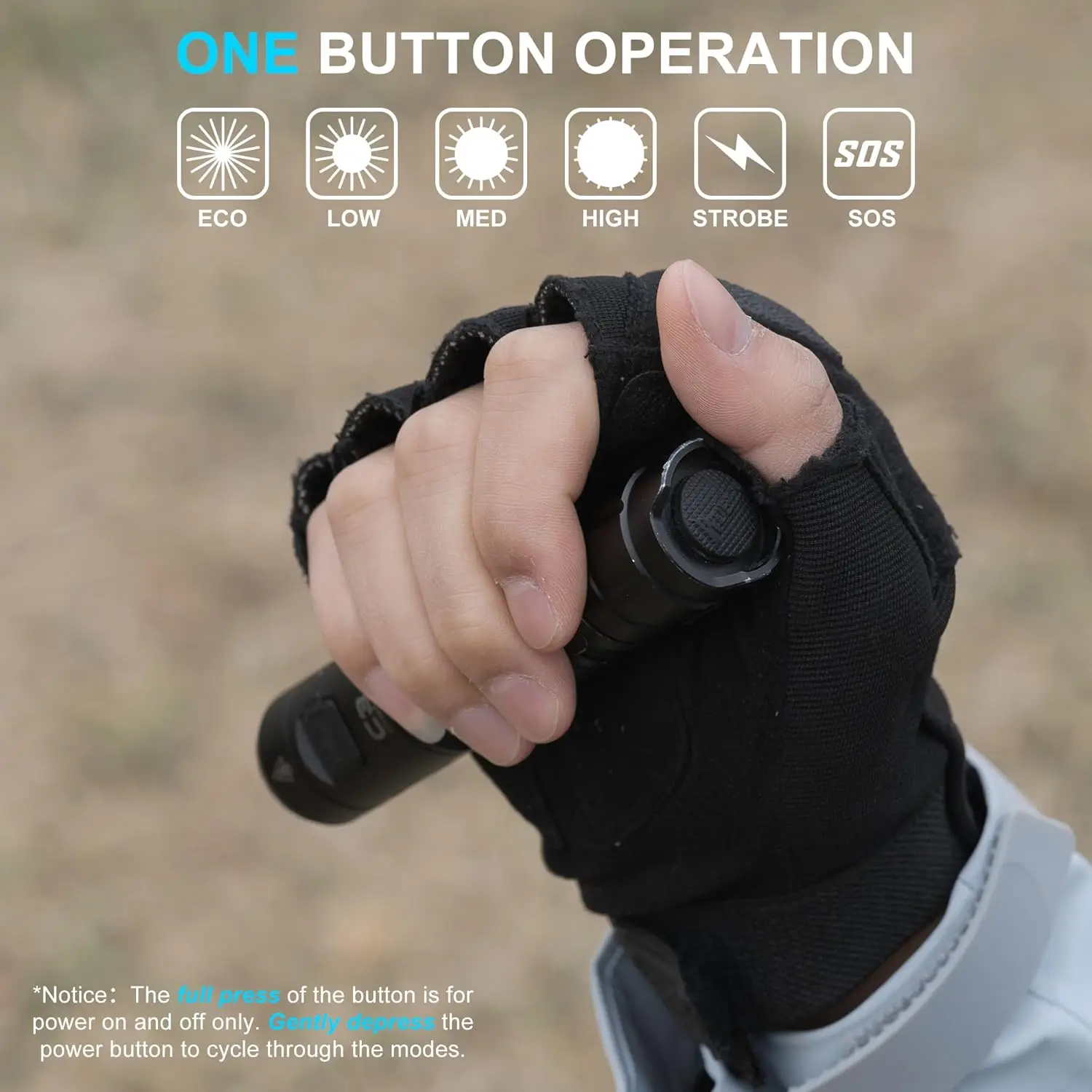 WUBEN C3 Flashlight 1200 High Lumens Rechargeable Flashlight 6 Modes IP68 Waterproof LED Tactical Flashlight for Camping Hunting