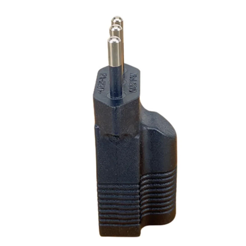 1PCS Italy Male Plug to USA AC Nema 5-15R Female Power Adapter US 3 Prong to Italy Travel Plug Connector