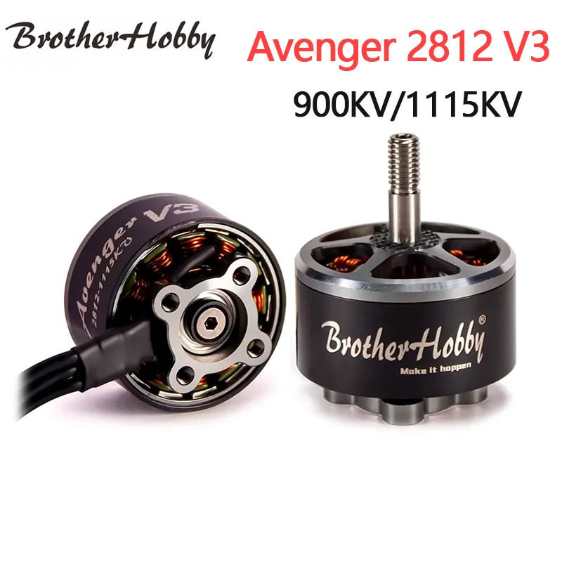 Brotherhobby Avenger 2812 V3 900KV/1115KV Brushless Motor 4~6S For FPV Multicopter for RC Drone