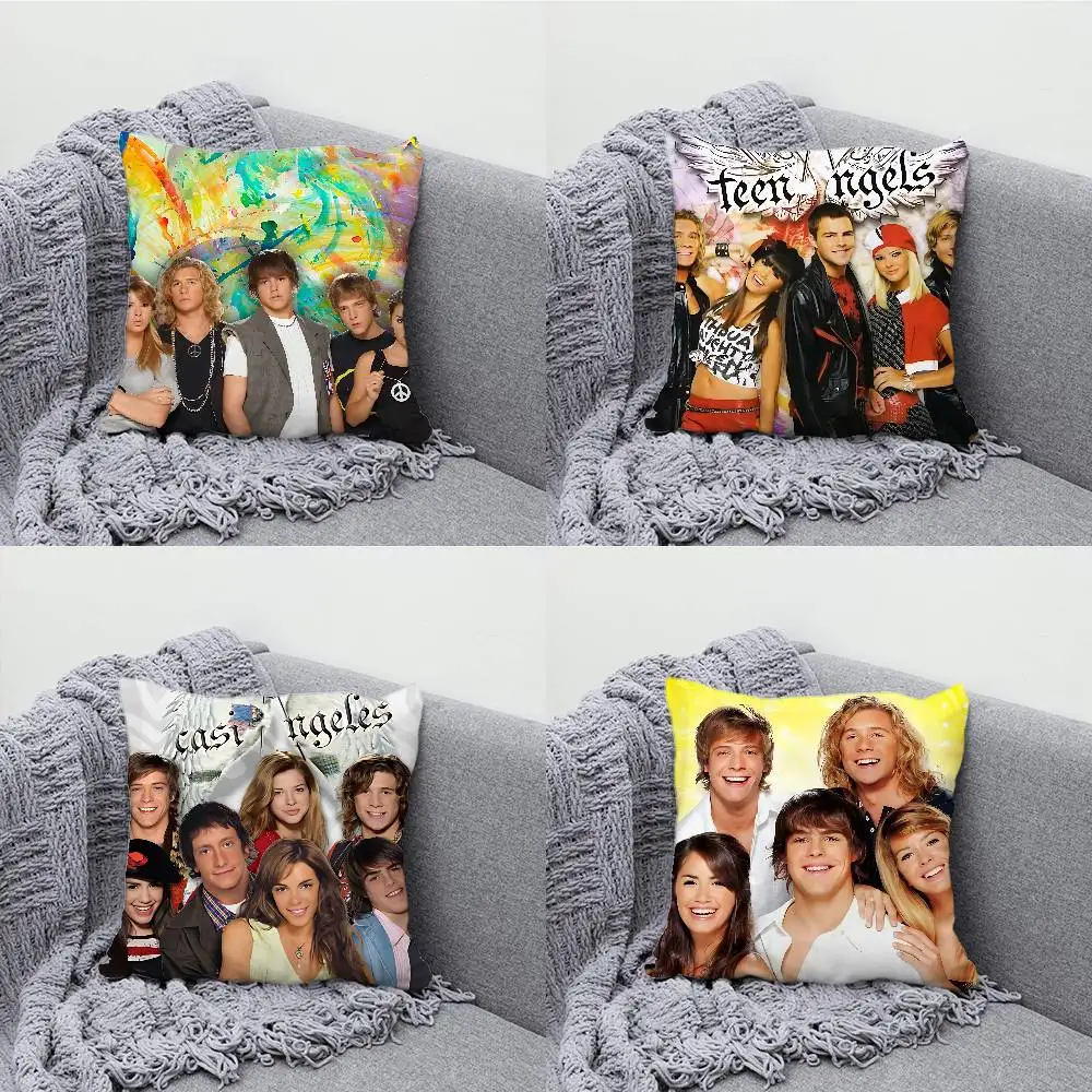 C-Casi A-Angeles Pillow Case For Sofa Decor Car Office Room Printing Cushion Cover Decorations and Protector