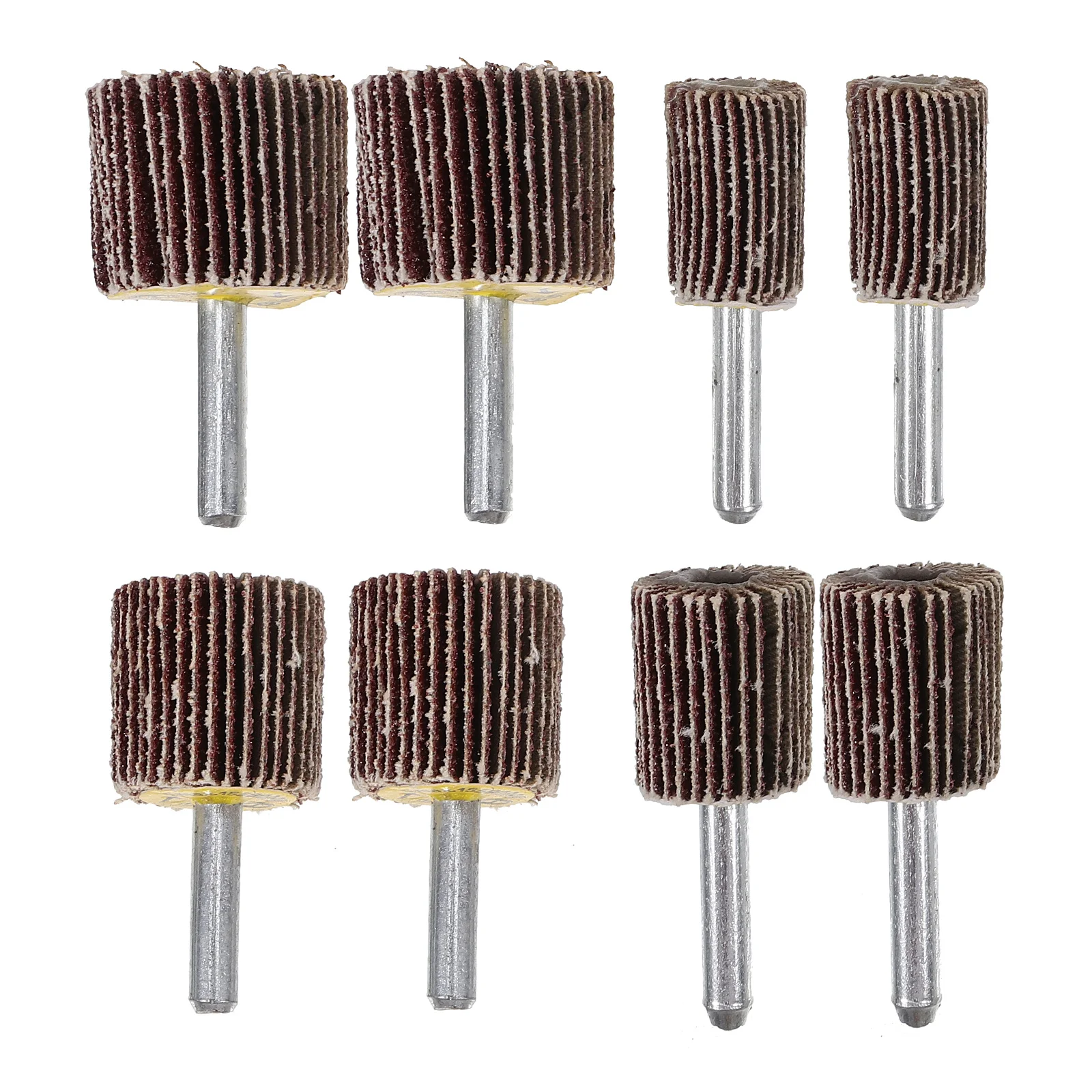 

8pcs Flap Wheels For Rotary Tool Abrasive Grinding Heads Assorted Sandpaper Discs Replacement Kit Electric Grinder Polishing