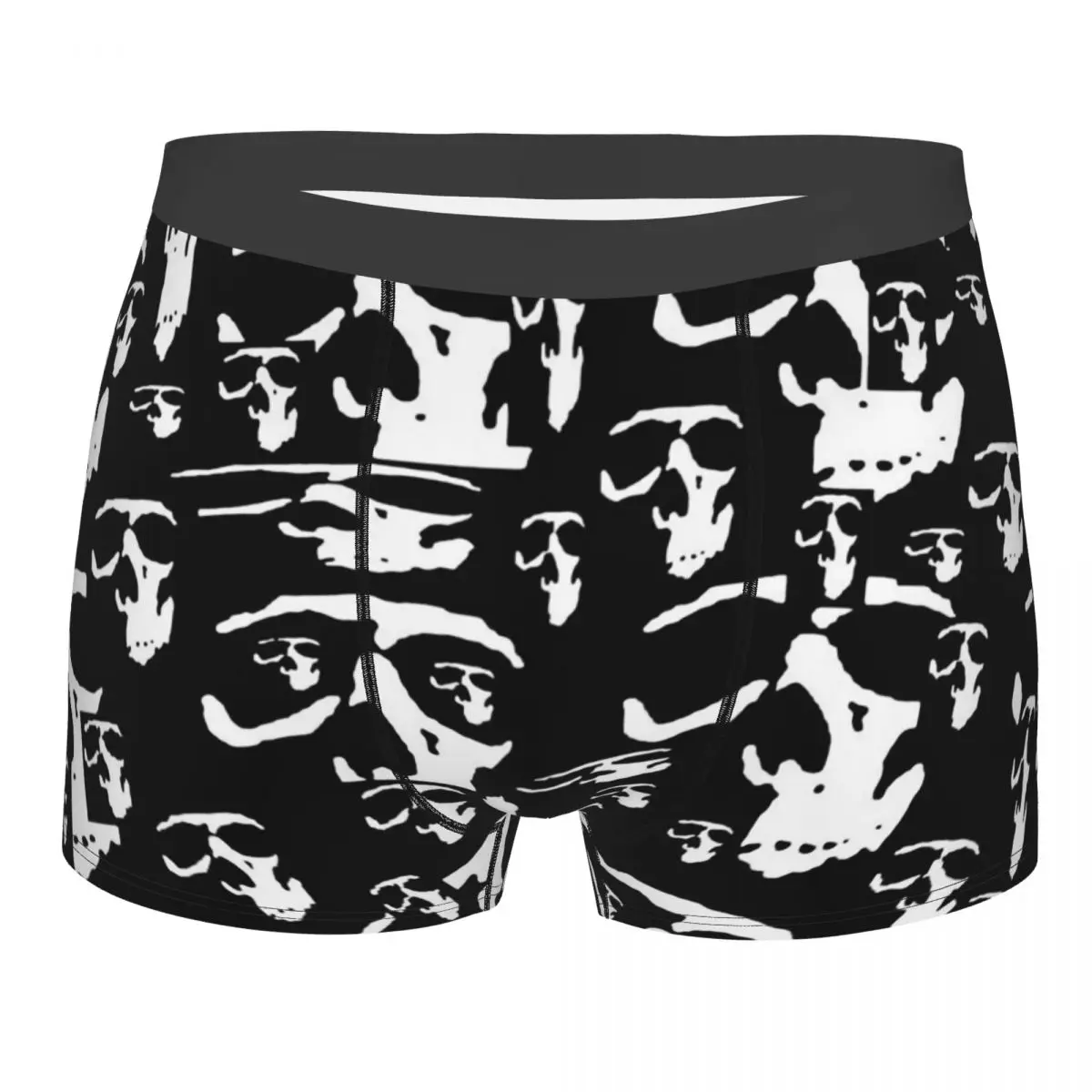 Bonecrusher Repeated Pattern Skeleton Skull Bone Underpants Cotton Panties Man Underwear Ventilate Shorts Boxer Briefs