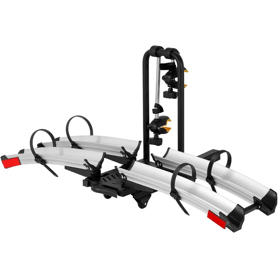 

2 велосипедных стойки сцепного крепления 200 фунтов, багажник для электрического велосипеда, стиль платформы для автомобилей, грузовиков, внедорожников, минивэнов, подходит для MTB Gravel Road