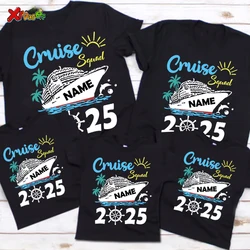 Family Vacation Shirt Matching Outfits Cruise Squad Shirt 2025 New Year Party Ouftif Customized name Family Look Holidays Shirts