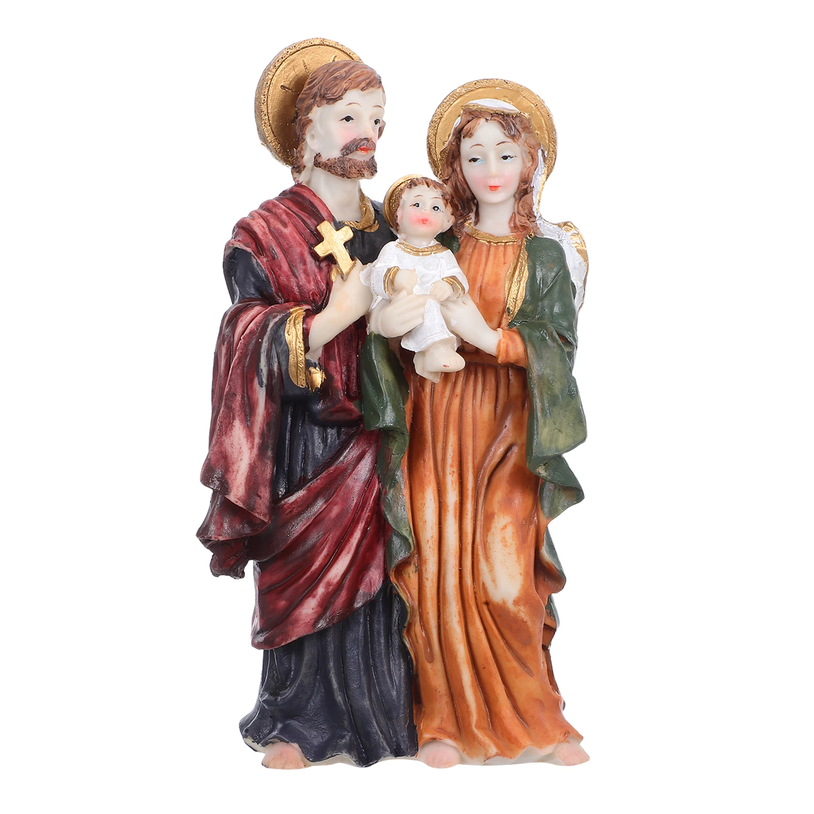 

Statue of The Father Jesus Resin Religious Figurine Christian Christmas Decor Crafts Tabletop Nativity Home