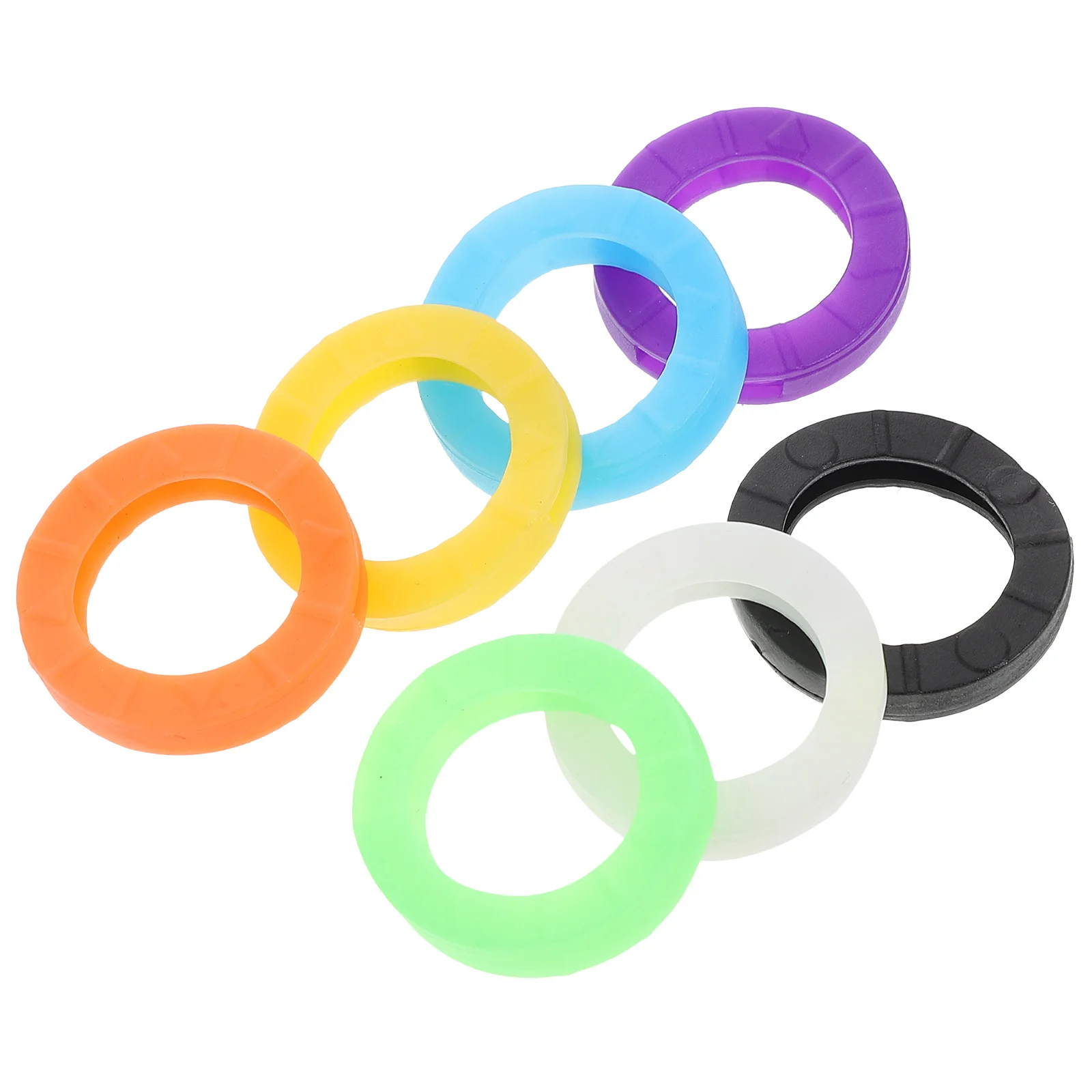 24 stuks kleurrijke siliconen doppen elastische waterdichte stofdichte hoezen voor organisatie codering identificatie mouw sleutel kleur covers