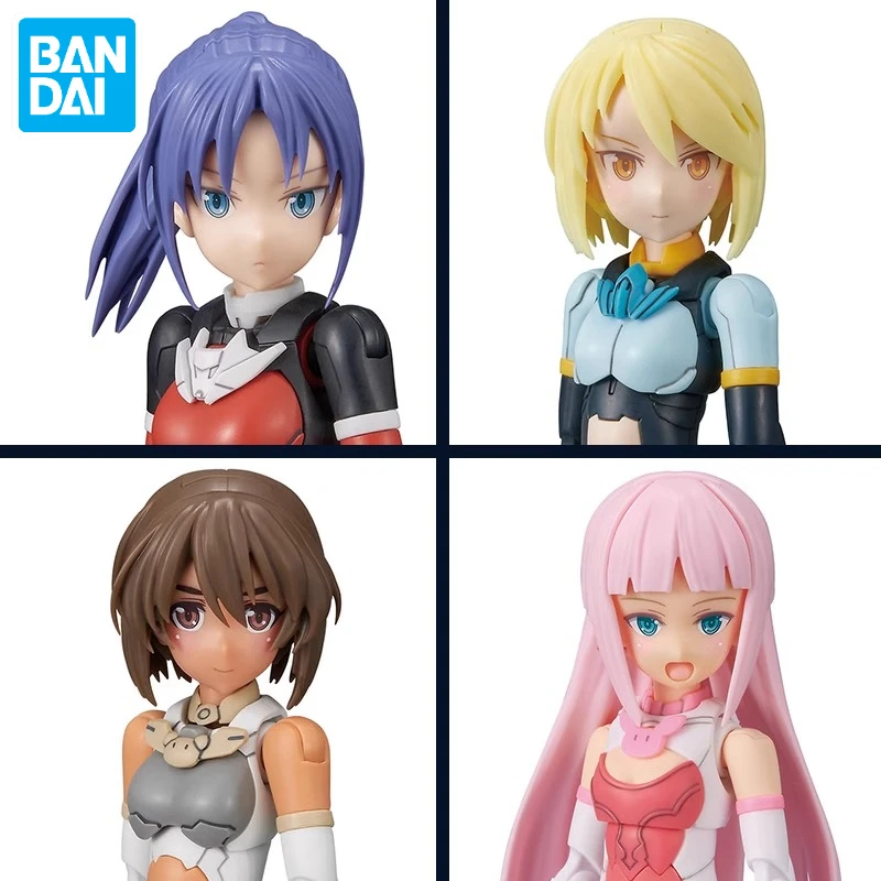 Bandai-OPTION HAIR STYLE PARTS, 30MS, Vol.6, ALL 4 TYDauAssembly Model, Animation Action Figure, Toy Gift Collection, Hobby, En stock