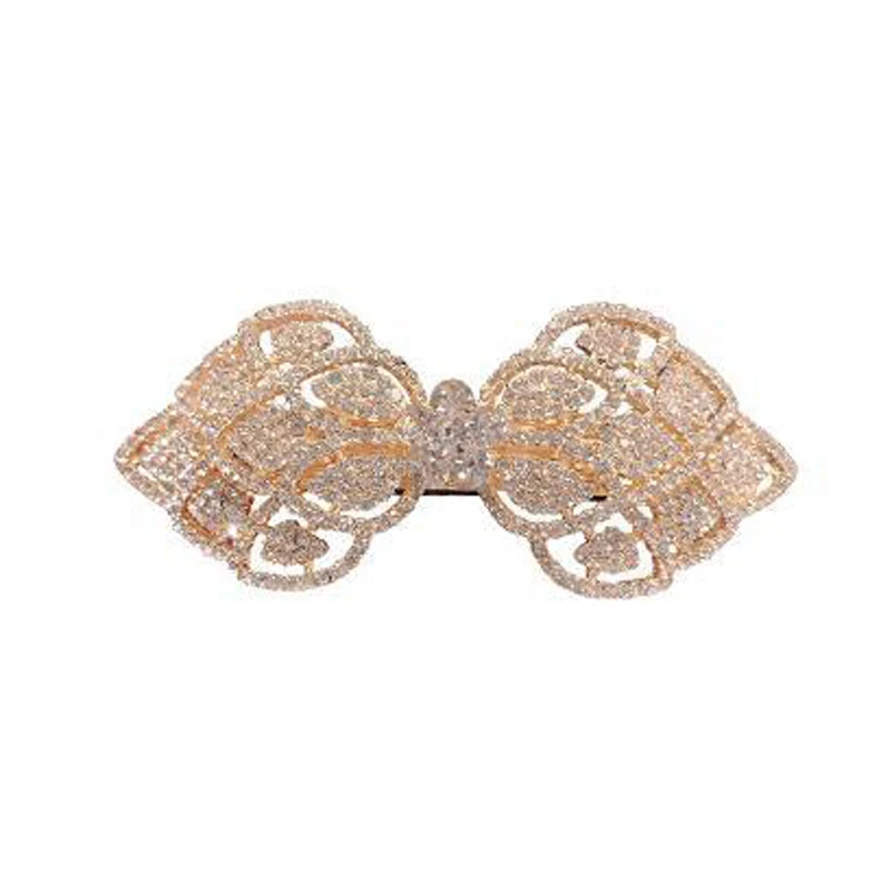 New Fashion Korean Style Alloy Rhinestone Hair Clips For Girl Women Summer Shining Diamond Ponytail Hairpins Jewelry Accessories