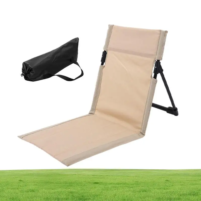 Beach Lounge Chair Portable Beach Mat Lounge Chair Water Proof Beach Lounger With Adjustable Backrest For Tanning Travel And