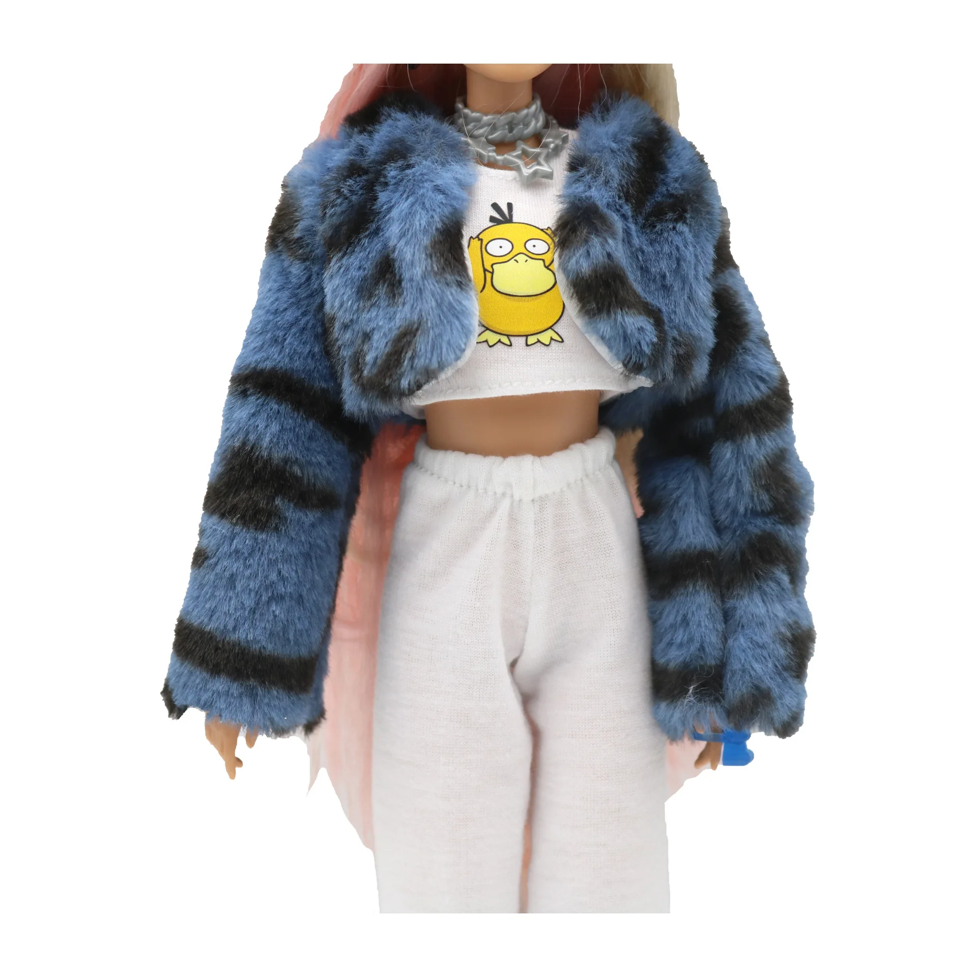 Cappotto corto invernale leopardato per bambole da 30 cm, vestiti per bambole 1/6, accessori per bambole, uniforme, outfit fashionista, abbigliamento, costume, regalo per ragazza