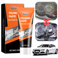 Headlamp Restoration Kit with Sponge & Towel Brightener Headlamp Scratch Remove Refurbishing Tools Car Lamp Lens Polish Paste