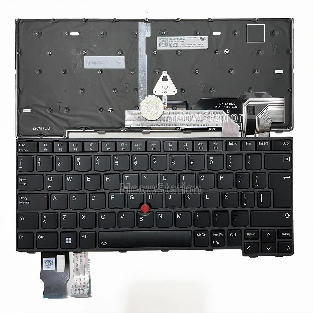 

Spanish/Latin Backlit Keyboard For Lenovo Thinkpad T14 Gen 3 Gen 4, L14 Gen 3 Gen 4, P14s Gen 3 Gen 4