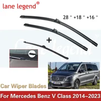 Para Mercedes Benz Vito Viano V clase W447 2014 ~ 2023 juego de limpiaparabrisas delantero trasero cepillos ventana parabrisas Accesorios
