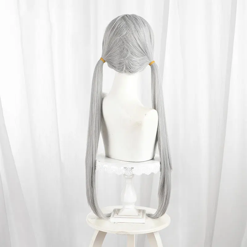 Película Zoo oficial de policía Judy Hopps Cosplay peluca gris pelo largo encantador conejito Orejas diadema para mujer fiesta de Halloween