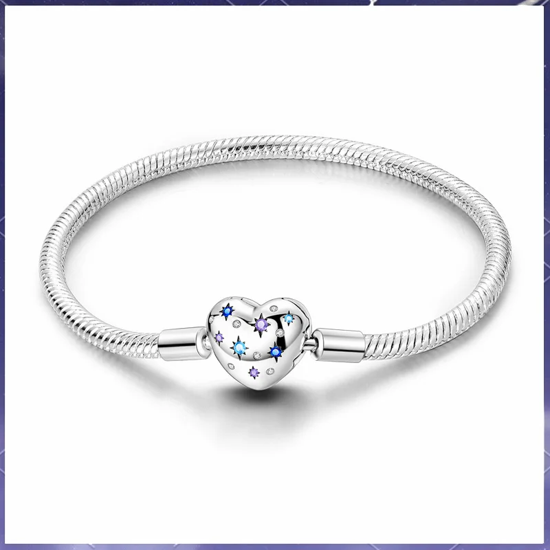 

Новый классический и модный сверкающий браслет-цепочка из змеиной кости, подходящий для оригинальных очаровательных женских украшений.